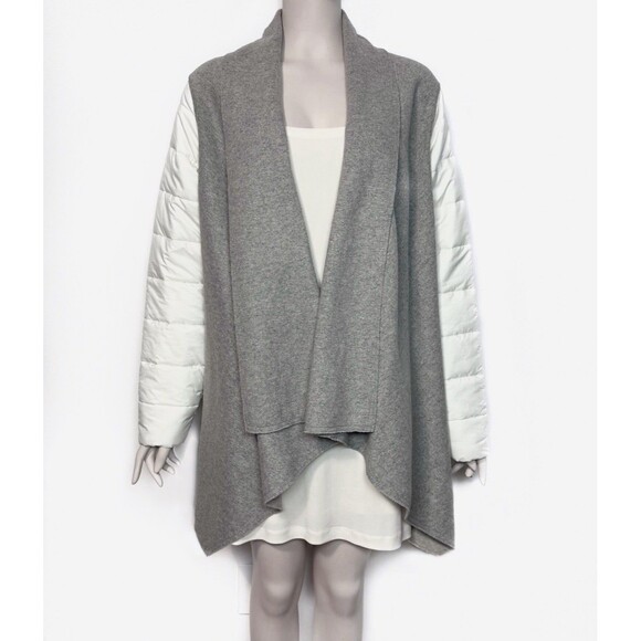 Anthropologie Sttitwa Cardigan Sweater Jacket Open Front Puffer Sleeves Size M - Picture 1 of 15